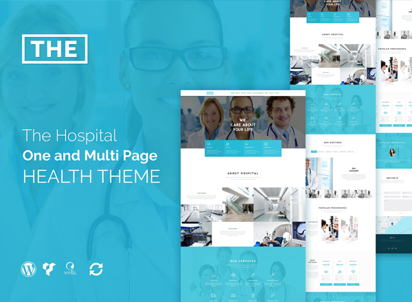 医院健康WP主题 The Hospital – One and Multi Page Health Theme