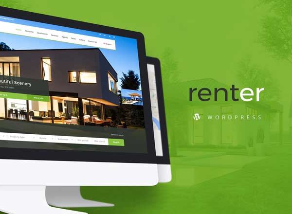 房产出租/出售 WordPress 主题 Renter — Property Rent/Sale Real Estate WordPress