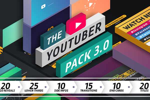 YouTuber Pack 3.0视频制作工具包下载[aep]